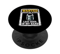 Póster Wanted, 10 mm, con Forma de Enchufe, Meme, Coche, Divertido mecánico PopSockets PopGrip Adhesivo