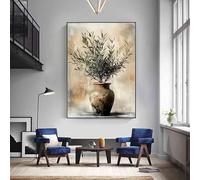 Póster y láminas de arte botánico vintage con diseño de olivo y cerámica, cuadro para pared, decoración del hogar (40x60cm/sin marco)