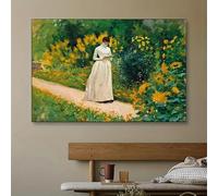 Póster y láminas impresas en lienzo, arte mural para sala de estar, decoración de librería, estilo vintage europeo, mujer leyendo un libro (50x70 cm/sin marco).