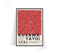 Póster Yayoi Kusama con Estampado de Calabaza de Lunares, Pintura de Parede de Lunares Clásicos, Carteles e Impresiones de Arte de Parede Japón Vintage - 50X70Cm