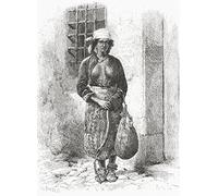 Posterazzi Póster impreso en 1875 con texto en inglés "A Bulgarian Gypsy Woman In The 19Th Century. From El Mundo En La Mano, publicado en 1875, (24 x 34)