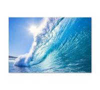 Postereck - 0255 - Ola del Mar, Playa, Sol y Vacaciones - Impresión Lámina Arte de Pared, Decoración Surf, Paisaje Marino - Poster - 3:2 91,0 cm x 61,0 cm