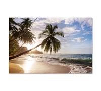 Postereck - 1363 - Palmeras, Playa, Mar, Naturaleza, Paisaje, Ola - Arte de Pared Lámina, Impresión Tropical, Paisaje Costero - Poster - 3:2 91,0 cm x 61,0 cm