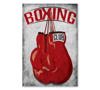 Postereck - 2060 - Cartel de Club de Boxeo, Guantes de Entrenamiento, Frase - Impresión Lámina Arte de Pared, Decoración Deportiva, Motivación - Poster - DIN A4 21,0 cm x 29,7 cm