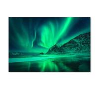 Postereck - 3154 - Aurora Boreal, Noruega, Invierno, Paisaje, Mar - Impresión Lámina Arte de Pared, Decoración Nórdica, Cosmos - Poster - 3:2 61,0 cm x 40,5 cm