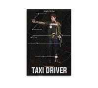 Pósteres artísticos antisalpicaduras de taxista para sala de estar y dormitorio, pinturas colgantes adecuadas para múltiples escenarios, sin necesidad de perforar, fácil de instalar, adecuado para
