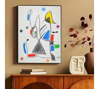 Pósteres clásicos del surrealismo famoso de Joan Miró, impresiones vintage, obras de arte para sala de estar, dormitorio, decoración del hogar, 40 x 55 cm, sin marco.
