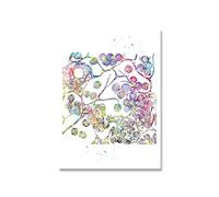 Pósteres con imagen de oficina educación médica, pintura en lienzo, sistema muscular anatomía humana, impresión artística, figura acuarela(Picture 2,20x25cm No Frame)