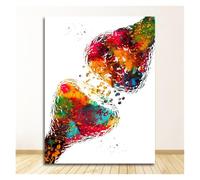 Pósteres con imagen de oficina educación médica, pintura en lienzo, sistema muscular anatomía humana, impresión artística, figura acuarela(20,15X20cm No Frame)