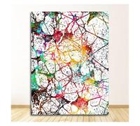 Pósteres con imagen de oficina educación médica, pintura en lienzo, sistema muscular anatomía humana, impresión artística, figura acuarela(15,13X18cm No Frame)