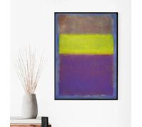 Pósteres de arte abstracto minimalista y colorido de Mark Rothko, impresiones en lienzo, pintura para pared, decoración de sala de estar (60 x 80 cm/sin marco)