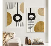 PóSteres De Arte De Pared De LíNea GeoméTrica Abstracta Moderna De Mediados De Siglo Pintura En Lienzo Cuadros Impresas Decoracion Interior Del Hogar Para Sala De Estar Sin Marco