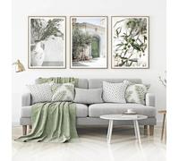 Pósteres de ciudades de Hawái, Italia y el Mediterráneo, arte de pared, impresión en lienzo, pintura para sala de estar, decoración moderna del hogar (60 x 80 cm, 3 piezas)