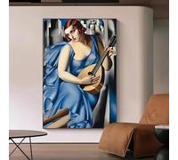 Pósteres de Tamara De Lempicka: Mujer abstracta, lienzo, pintura e impresiones, imágenes para decoración del hogar, sala de estar nórdica (70 x 110 cm)
