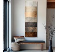 Pósteres de textura vertical, lienzos estrechos, altos y delgados, arte mural, pintura contemporánea de árboles, impresiones para decoración de habitaciones y oficinas (30 x 90 cm/marco interior).