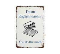 Pósteres divertidos para profesores de inglés, regalo, literatura inglesa, decoración del aula, juegos de palabras, gramática, impresiones, último minuto, lo mejor, vintage, divertido, decoración del