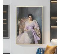 Pósteres e impresiones de arte mural, pinturas en lienzo de arte vintage de mujer, retratos de mujer para decoración del hogar y la sala de estar (60 x 80 cm)