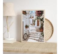 Pósteres e impresiones de paisajes urbanos de la costa italiana moderna, lienzo impreso, arte de pared HD para decoración del hogar y la sala de estar (70 x 110 cm/sin marco)