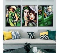 Pósteres e impresiones de Tamara De Lempicka, arte abstracto de mujer, pintura en lienzo para decoración de sala de estar nórdica (30 x 45 cm, 3 unidades)