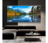Pósteres modernos con impresiones de paisajes naturales, montañas, Alpes, lienzo, sol, bosque, lago, imágenes para decoración moderna del hogar, 85 x 170 cm, sin marco