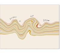 Pósteres Motivacionales Modernos De Salud Mental. Cita El Progreso No Es Lineal. Arte De Pared Para Niños, Terapia, Decoración, 50X70 Cm, Sin Marco.