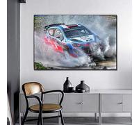 Pósteres,Póster del Campeonato del Mundo De Rallyes Impresión De Pintura En Lienzo,Decoración Nórdica para El Hogar, Imagen Artística De Pared,para La Decoración del Hogar De La Sala De Estar_60X80Cm