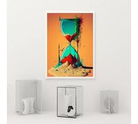 Pósteres surrealistas de mindfulness moderno, impresiones abstractas sin sentido, lienzo, arte de pared, decoración, 30 x 45 cm, marco