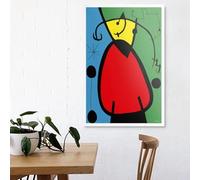 Pósteres y cuadros de arte surrealista moderno de Joan Miró, pósteres de arte para pared, lienzos impresos para decoración del hogar (40x60cm/sin marco)