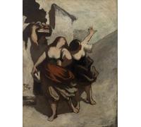 POSTERIIk Famoso impresion Pared Arte cuadros de lienzo i Ribaldi di Honoré Daumier Para la Decoración del Hogar 60x90cm