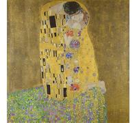 POSTERIIk Famoso impresion Pared Arte cuadros de lienzo il Bacio di Gustave Klimt Para la Decoración del Hogar 60x90cm