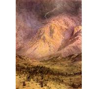 POSTERIIk Famoso impresion Pared Arte cuadros de lienzo Il dono della legge sulla Bibbia del Monte Sinai di William Brassey Hole Para la Decoración del Hogar 60x90cm