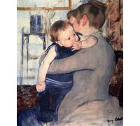 POSTERIIk Famoso impresion Pared Arte cuadros de lienzo Madre e figlio di Mary Cassatt Para la Decoración del Hogar 60x90cm