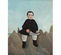 POSTERIIk Famoso impresion Pared Arte cuadros de lienzo Ragazzo sugli scogli di Henri Rousseau Para la Decoración del Hogar 60x90cm