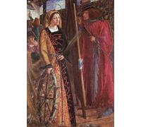 POSTERIIk Famoso impresion Pared Arte cuadros de lienzo Santa Caterina di Dante Gabriel Rossetti Para la Decoración del Hogar 60x90cm