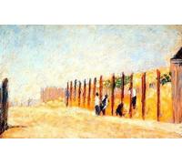 POSTERIIk Famoso moderno lienzo Impresión de Imagen Alla guida della posta in gioco di Georges Seurat Para la Decoración del Hogar 60x90cm