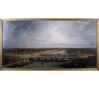 POSTERIIk Famoso moderno lienzo Impresión de Imagen Double London Bridge proposto per Londra da George Dance Para la Decoración de la Oficina 60x90cm
