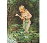 POSTERIIk Famoso moderno lienzo Impresión de Imagen Il Giglio Paul Emile Chabas Para la Decoración del Hogar 60x90cm