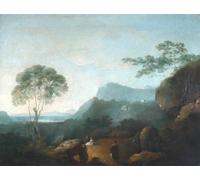 POSTERIIk Famoso moderno lienzo Impresión de Imagen Paisaje con figuras de un artista famoso Para la Decoración del Hogar 60x90cm