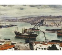 POSTERIIk Famoso Mural Fotos Prints sobre Lienzo Algeri il porto di L'aghar di Albert Marquet Para la Decoración del Hogar 60x90cm