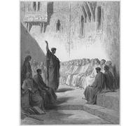 POSTERIIk Famoso Mural Fotos Prints sobre Lienzo Bibbia di Gustave Doré Para la Decoración de la Oficina 60x90cm