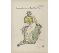 POSTERIIk Famoso Mural Fotos Prints sobre Lienzo Fiori dal giardino di Shakespeare di Walter Crane Para la Decoración de la Oficina 60x90cm
