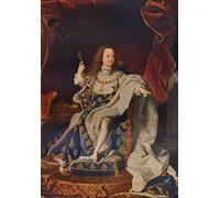 POSTERIIk Famoso Mural Fotos Prints sobre Lienzo Luis XV a la edad de cinco años con el traje del Sacre Cû de Hyacinthe Rigaud Para la Decoración del Hogar 60x90cm