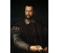 POSTERIIk Famoso Mural Fotos Prints sobre Lienzo Portrait of Grand of Tuscany Cosimo I De Medici After by Agnolo Bronzino Para la Decoración del Hogar 60x90cm