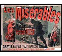 POSTERIIk Famoso Mural Fotos Prints sobre Lienzo Poster la pubblicazione di Les Miserables di Jules Cheret Para la Decoración del Hogar 60x90cm