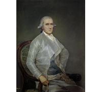 POSTERIIk Famoso Mural Fotos Prints sobre Lienzo Ritratto del pittore Francisco Bayeu Y Subías di Francisco De Goya Para la Decoración de la Oficina 60x90cm
