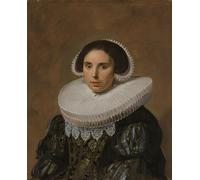 POSTERIIk Famoso Mural Fotos Prints sobre Lienzo Ritratto di una donna forse Sara Wolphaerts Van Diemen Frans Hals Para la Decoración del Hogar 60x90cm