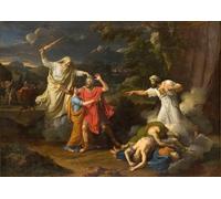 POSTERIIk Famoso Mural Fotos Prints sobre Lienzo Visiones de Saúl de Francois-xavier Fabre Para la Decoración del Hogar 60x90cm