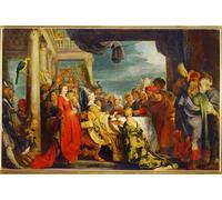 POSTERIIk Famoso Painting Cuadro Póster retro para Alboin y Rosamunde de Peter Paul Rubens Para la Decoración del Hogar 60x90cm