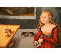 POSTERIIk Famoso Painting Cuadro Póster retro para Busto di Lutero a tre quarti di Lucas Cranach il Vecchio Para la Decoración del Hogar 60x90cm