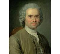 POSTERIIk Famoso Painting Cuadro Póster retro para Jean-Jacques Rousseau di Maurice Quentin De La Tour Para la Decoración de la Oficina 60x90cm